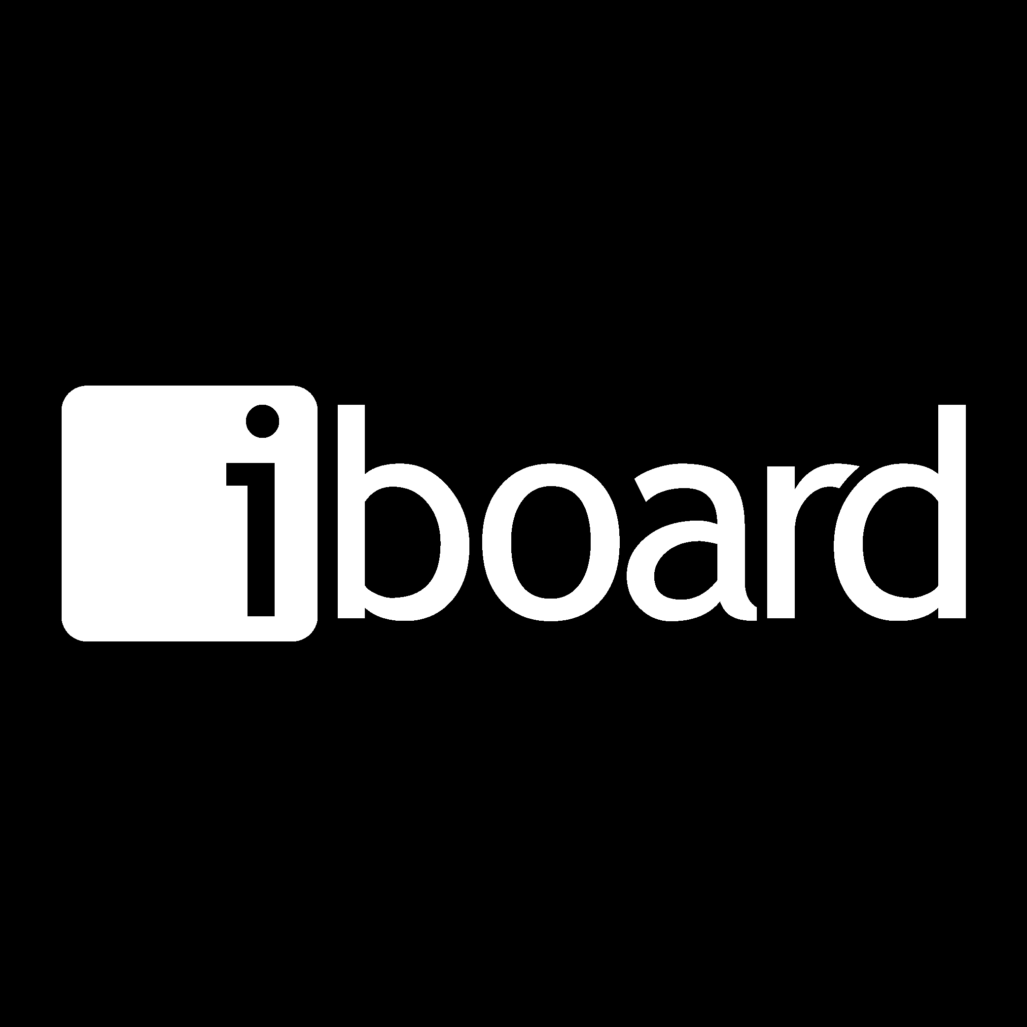 IBoard White Logo Vector Logo